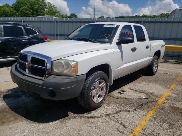 1D7HE28K87S218374 - 2007 DODGE DAKOTA QUA WHITE photo 2