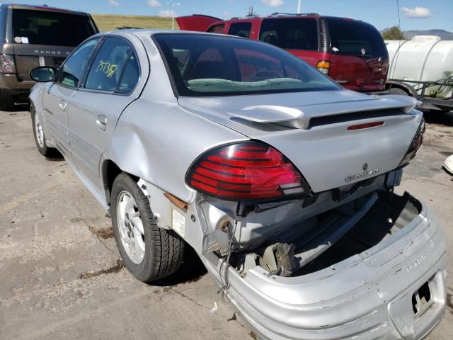 1G2NF52F42C141503 - 2002 PONTIAC GRAND AM S SILVER photo 3