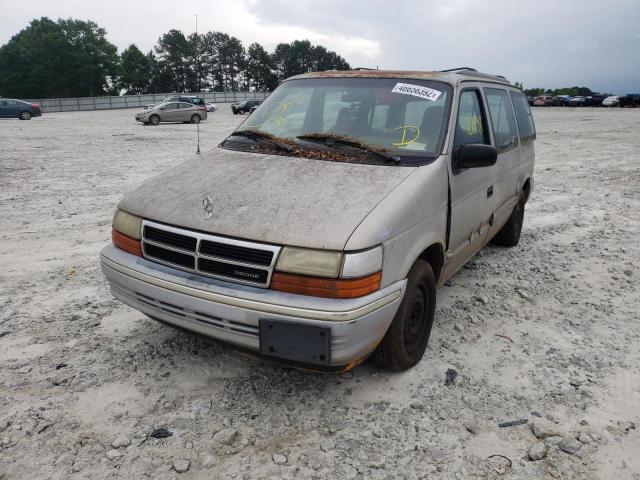 2B4GH2538NR649500 - 1992 DODGE CARAVAN BEIGE photo 2