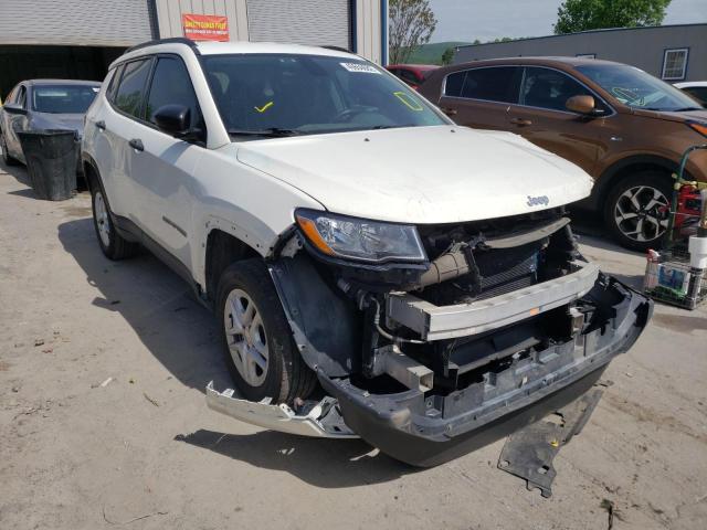 3C4NJDAB8JT126816 - 2018 JEEP COMPASS SP WHITE photo 1