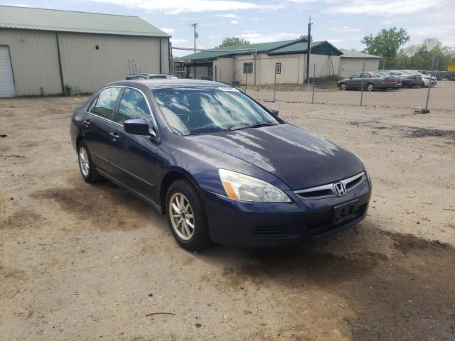 3HGCM56486G703943 - 2006 HONDA ACCORD LX BLUE photo 1