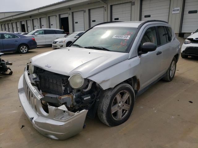 1J8FF47W17D193572 - 2007 JEEP COMPASS SILVER photo 2