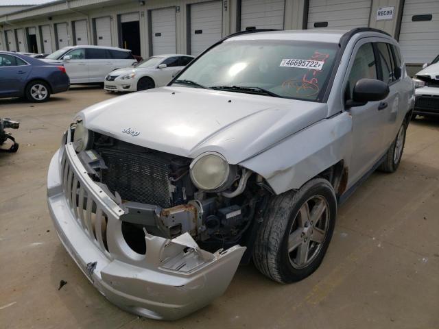 1J8FF47W17D193572 - 2007 JEEP COMPASS SILVER photo 9