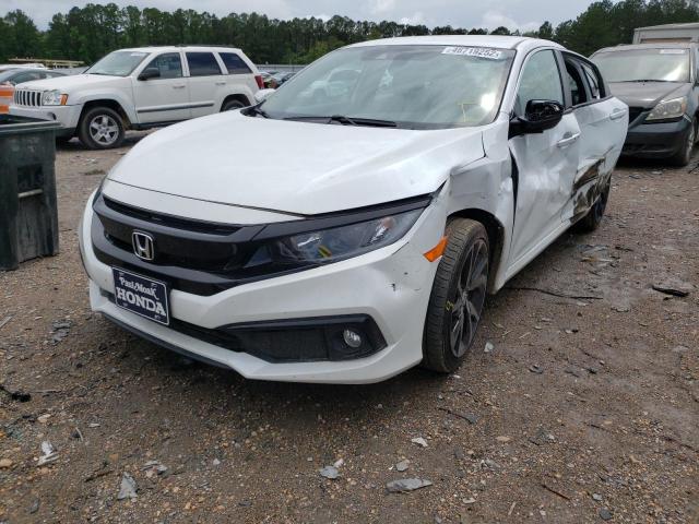 2HGFC2F88MH531380 - 2021 HONDA CIVIC SPOR WHITE photo 2