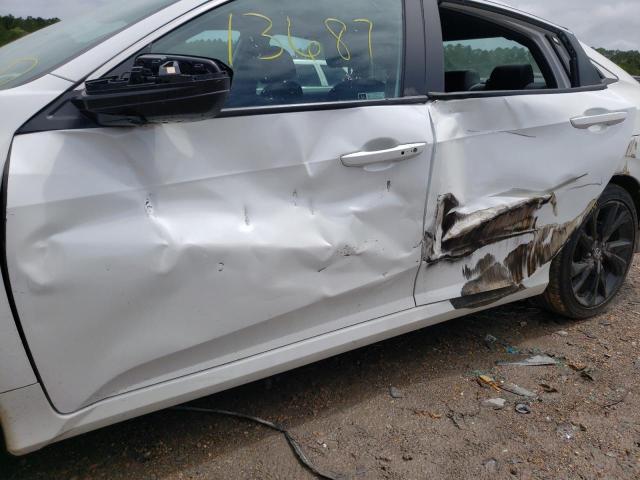 2HGFC2F88MH531380 - 2021 HONDA CIVIC SPOR WHITE photo 9