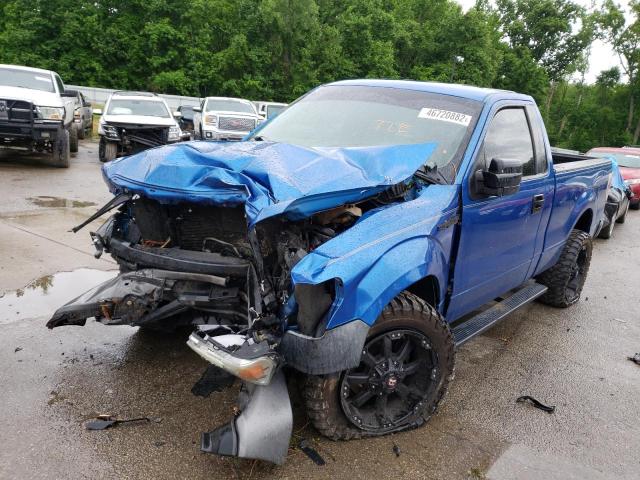 1FTMF1CW4AFD64393 - 2010 FORD F150 BLUE photo 2