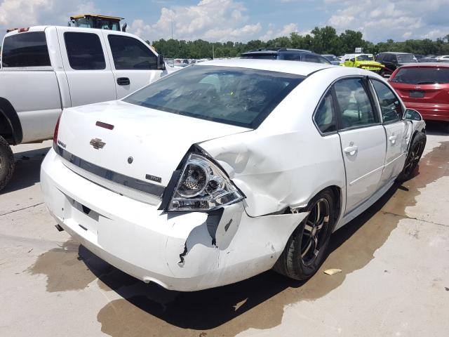 2G1WD5EM1A1119360 - 2010 CHEVROLET IMPALA POL WHITE photo 4