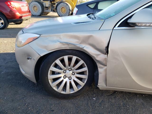 2G4GR5EK2C9182284 - 2012 BUICK REGAL TAN photo 9