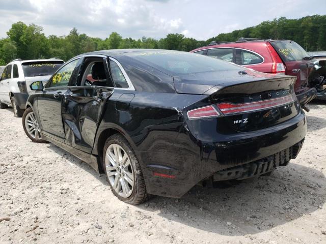 3LN6L2LU5GR622367 - 2016 LINCOLN MKZ HYBRID BLACK photo 3