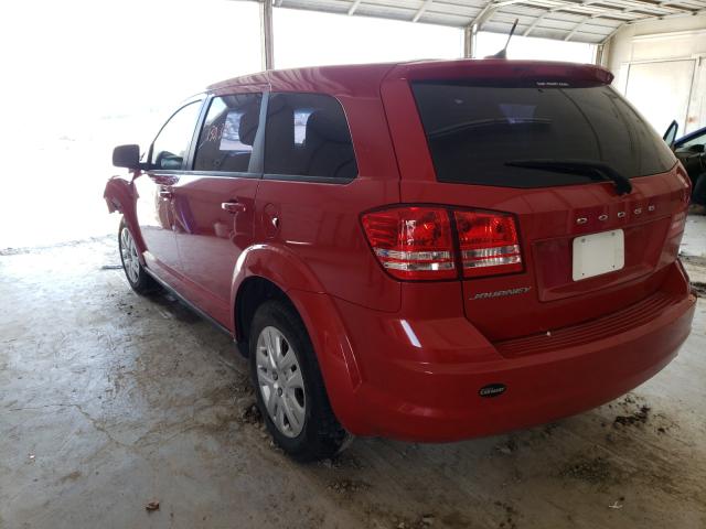 3C4PDCAB0FT561038 - 2015 DODGE JOURNEY MAROON photo 3