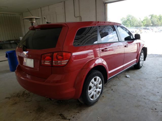 3C4PDCAB0FT561038 - 2015 DODGE JOURNEY MAROON photo 4