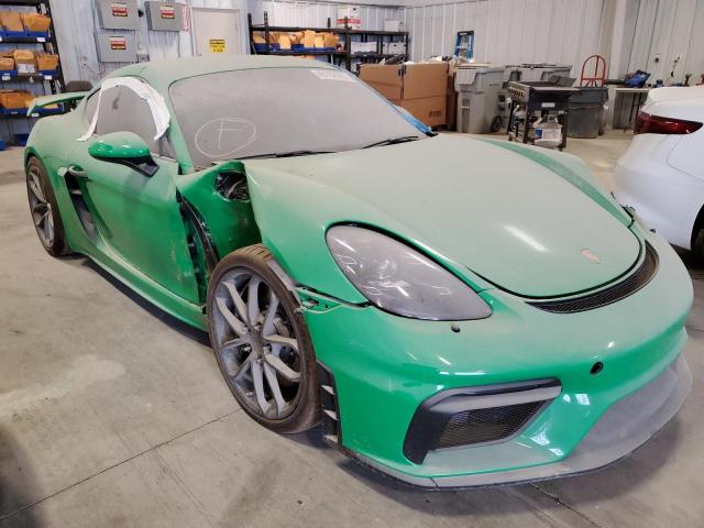 WP0AC2A82MS289517 - 2021 PORSCHE CAYMAN GT4 GREEN photo 1