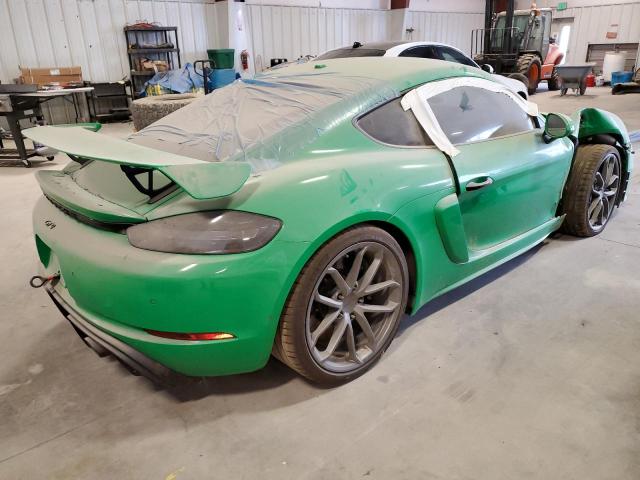 WP0AC2A82MS289517 - 2021 PORSCHE CAYMAN GT4 GREEN photo 4