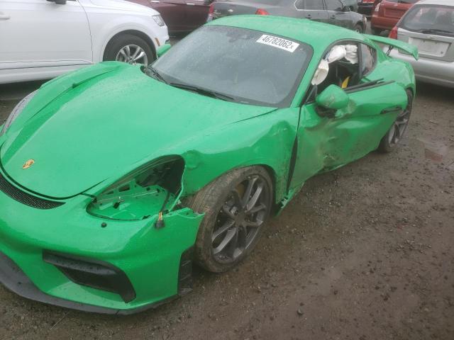 WP0AC2A82MS289517 - 2021 PORSCHE CAYMAN GT4 GREEN photo 9