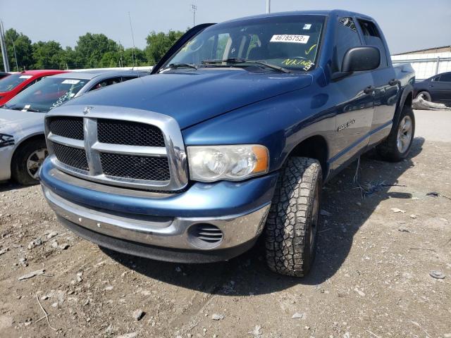 1D7HU18D75S255797 - 2005 DODGE RAM BLUE photo 2