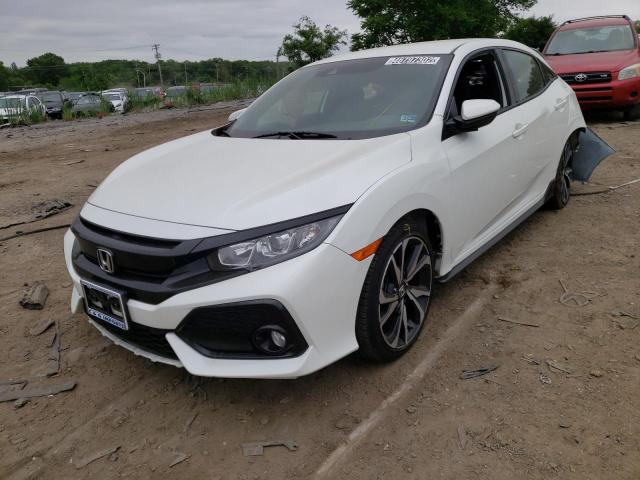SHHFK7H4XKU400591 - 2019 HONDA CIVIC SPOR WHITE photo 2