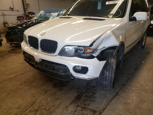 5UXFA13514LU41241 - 2004 BMW X5 3.0I WHITE photo 9