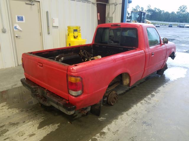 1FTYR10U3WTA43837 - 1998 FORD RANGER RED photo 4