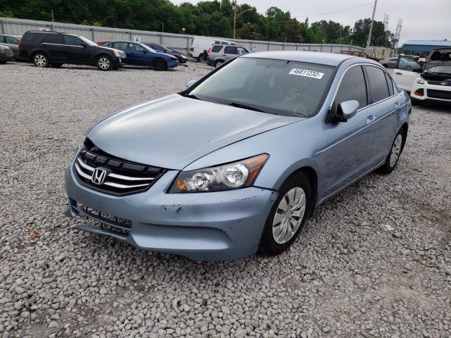 1HGCP2F38CA029087 - 2012 HONDA ACCORD LX GRAY photo 2