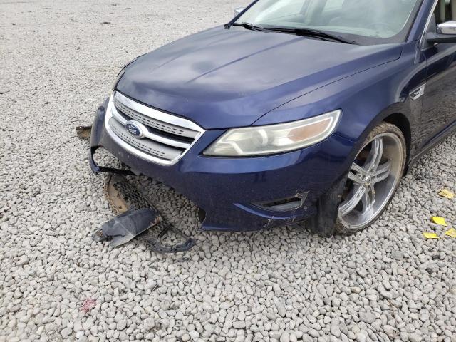 1FAHP2FW4BG100298 - 2011 FORD TAURUS LIM BLUE photo 9