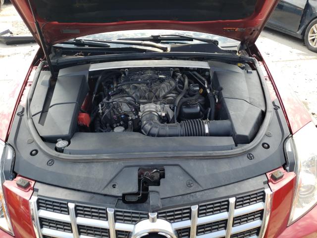 1G6DH1E33E0116483 - 2014 CADILLAC CTS PREMIU RED photo 7