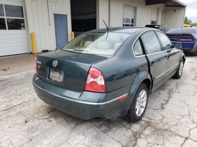 WVWPD63B74E275246 - 2004 VOLKSWAGEN PASSAT GREEN photo 4