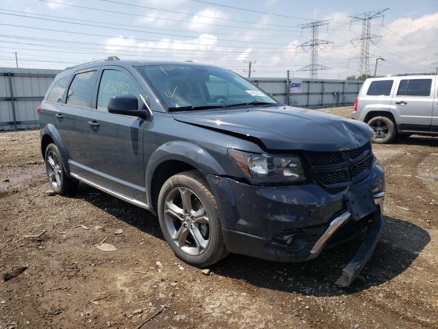 3C4PDDGG7JT173306 - 2018 DODGE JOURNEY CR CHARCOAL photo 1