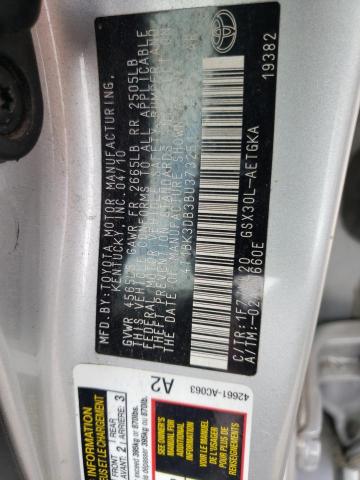 4T1BK3DB3BU373251 - 2011 TOYOTA AVALON BASE  photo 10