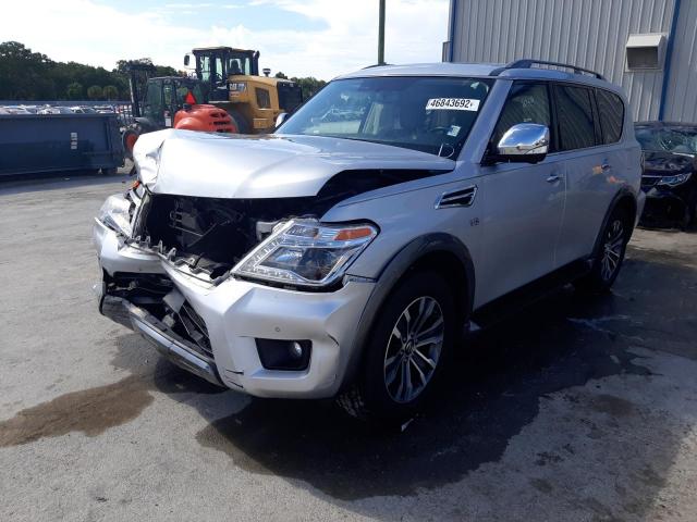 JN8AY2NCXL9615493 - 2020 NISSAN ARMADA SILVER photo 2