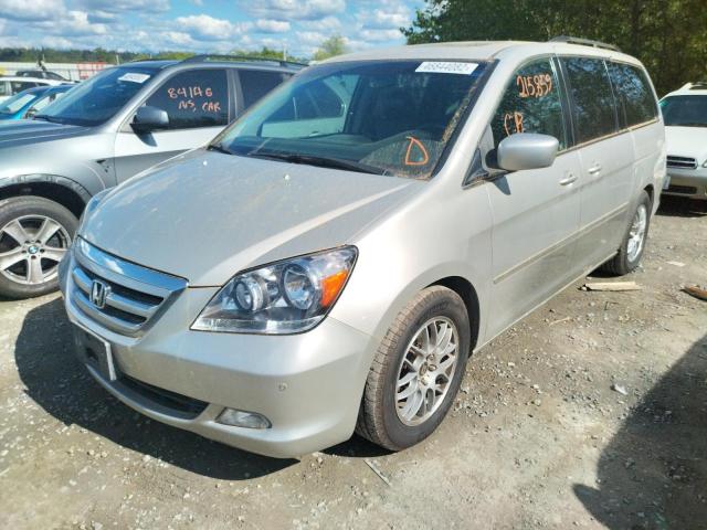 5FNRL38815B050988 - 2005 HONDA ODYSSEY TO SILVER photo 2