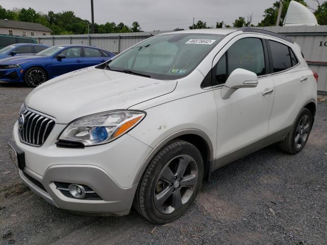 KL4CJBSB5EB523606 - 2014 BUICK ENCORE CON WHITE photo 2