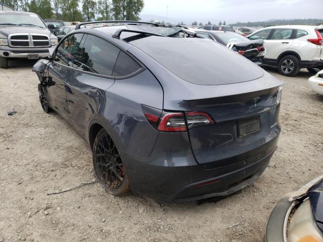 5YJYGDEF3LF022681 - 2020 TESLA MODEL Y أزرق صورة 3