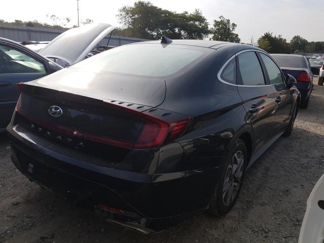 5NPEF4JA4LH018527 - 2020 HYUNDAI SONATA SEL BLACK photo 4