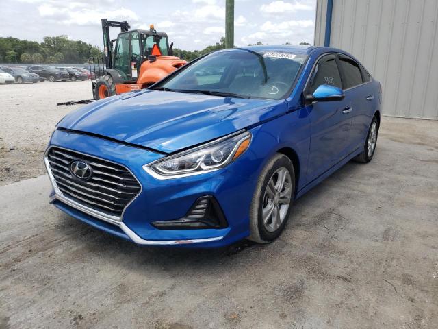 5NPE34AF7JH657826 - 2018 HYUNDAI SONATA SPO BLUE photo 2