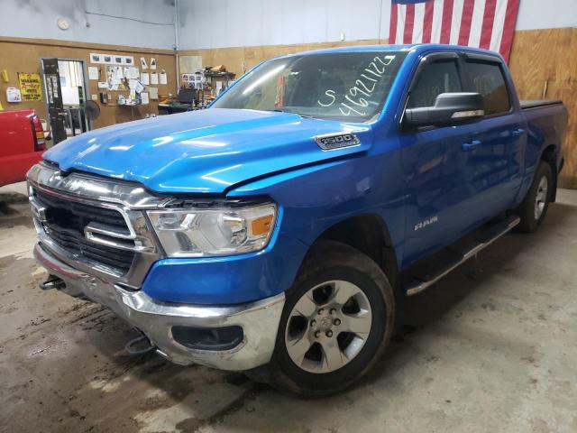 1C6SRFFT7MN521591 - 2021 RAM 1500 BIG H BLUE photo 2