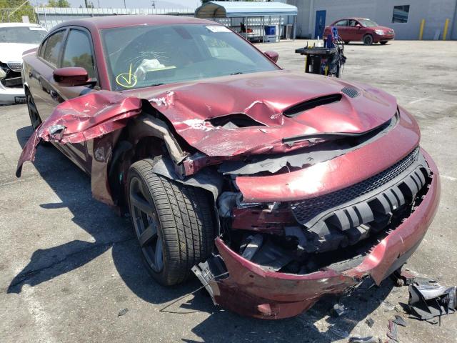 2C3CDXL94JH120910 - 2018 DODGE CHARGER SR BURGUNDY photo 1