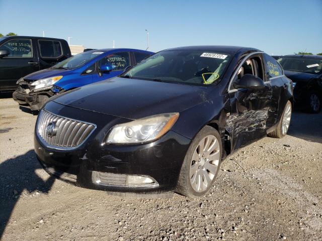 W04G05GV6B1104271 - 2011 BUICK REGAL CXL BLACK photo 2