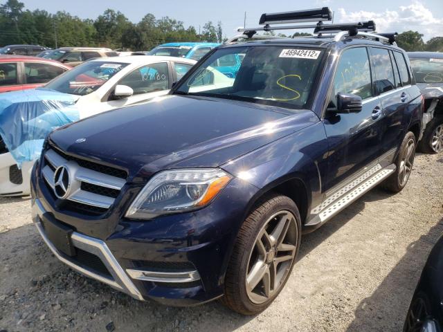 WDCGG0EB2FG343407 - 2015 MERCEDES-BENZ GLK 250 BL BLUE photo 2