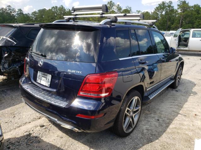 WDCGG0EB2FG343407 - 2015 MERCEDES-BENZ GLK 250 BL BLUE photo 4