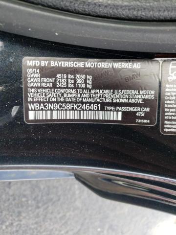 WBA3N9C58FK246461 - 2015 BMW 428 XI BLACK photo 10