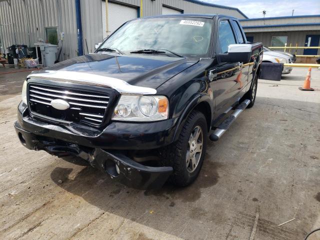 1FTRX12586FA65556 - 2006 FORD F150 BLACK photo 2