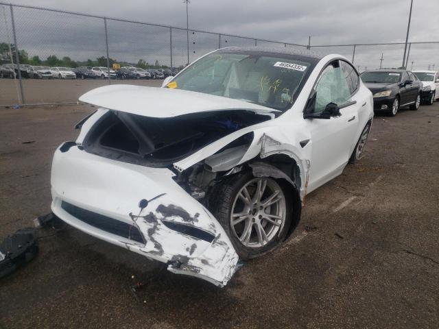 5YJYGDEEXMF069246 - 2021 TESLA MODEL Y أبيض صورة 2