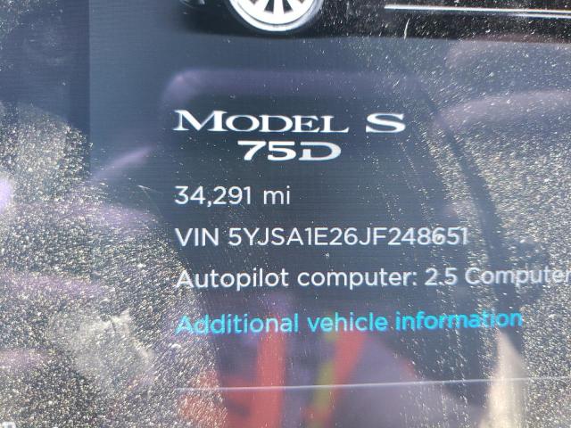 5YJSA1E26JF248651 - 2018 TESLA MODEL S  foto 8