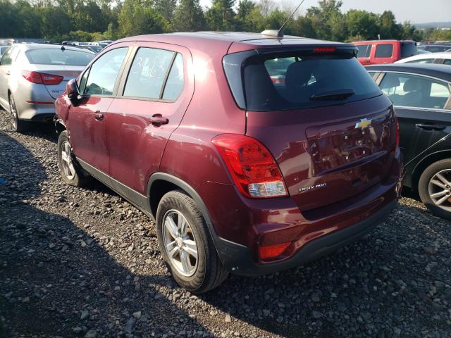 3GNCJNSB2HL179492 - 2017 CHEVROLET TRAX LS RED photo 3