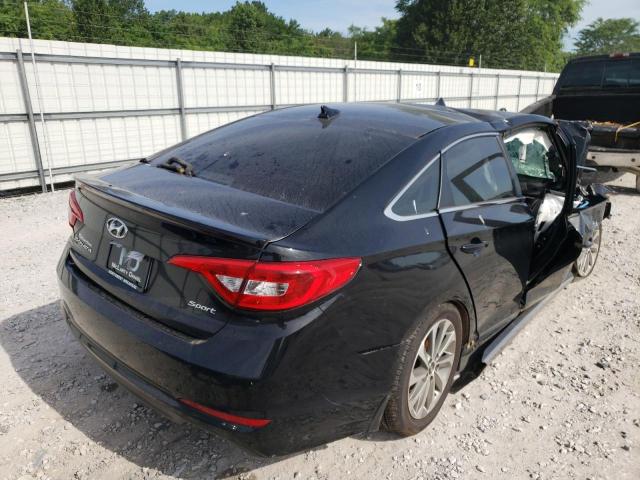 5NPE34AF1GH336714 - 2016 HYUNDAI SONATA SPO BLACK photo 4