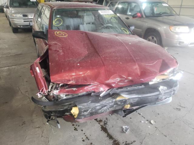 JT2VV21W5L0112991 - 1990 TOYOTA CAMRY DLX წითელი ფოტო 9