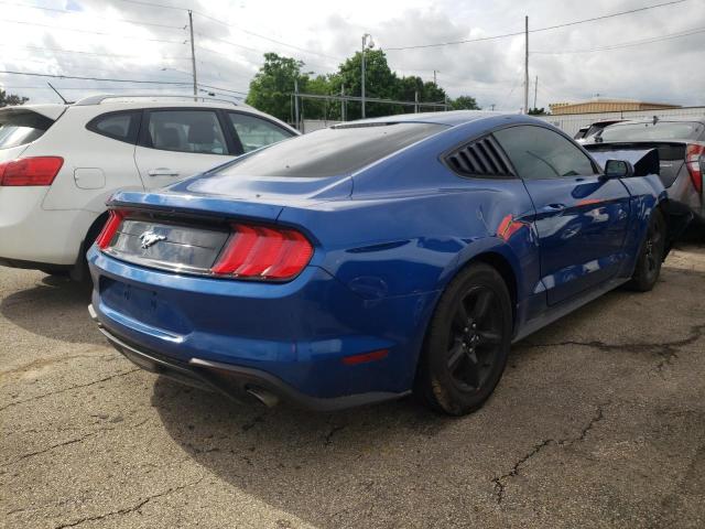 1FA6P8THXJ5185142 - 2018 FORD MUSTANG BLUE photo 4