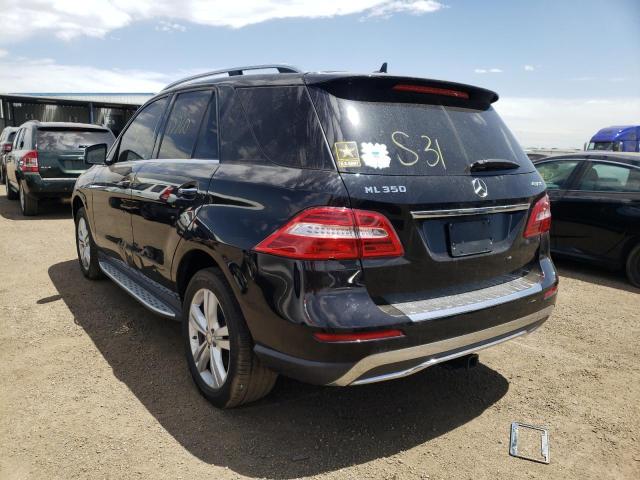 4JGDA5HB6FA614633 - 2015 MERCEDES-BENZ ML 350 4MA BLACK photo 3