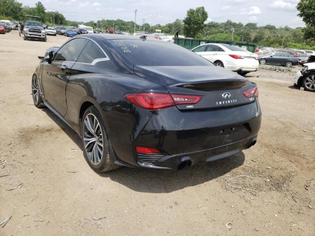 JN1EV7EL9JM390564 - 2018 INFINITI Q60 LUXE 3 BLACK photo 3