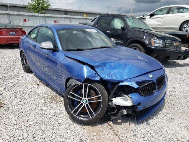 WBA2J5C59JVC07422 - 2018 BMW M240I BLUE photo 1